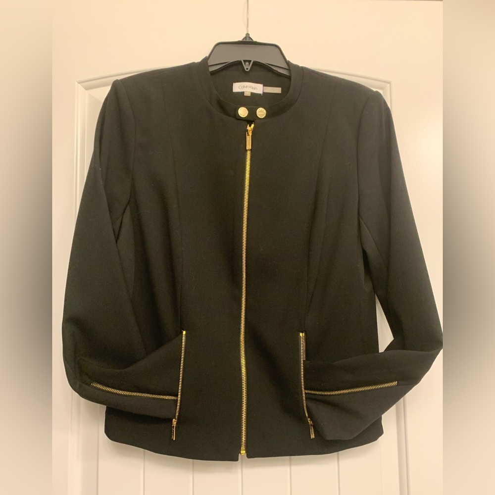 Black short blazer